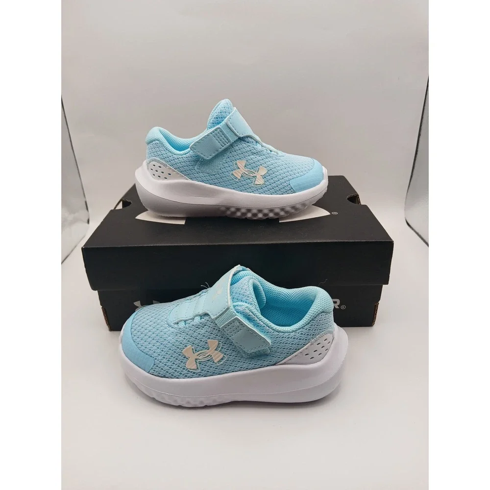 Under Armour UA GINF Surge 4 AC Toddler Girls Sneakers Light Blue 5K 3027110-494